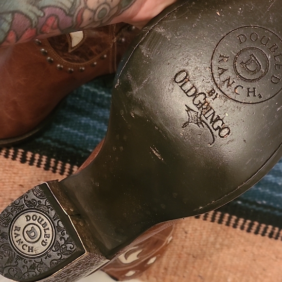 Brown Old Gringo By Double D Ranch Cattleman Boots Size 11 - Picture 7 of 12
